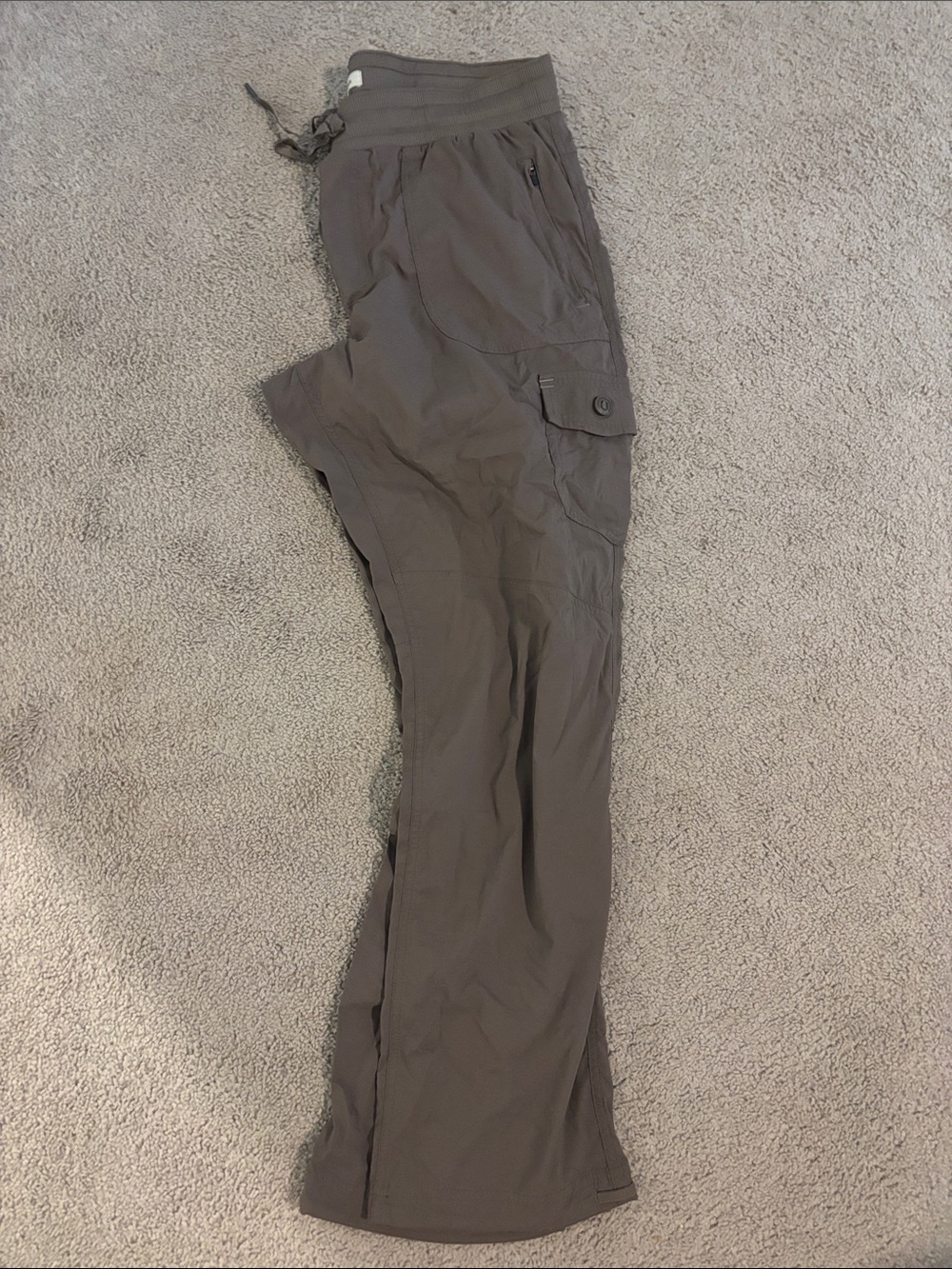 L.L. Bean Women's Cargo Pants in Dark Taupe